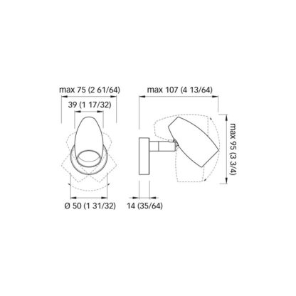 QUICK Faretti e Plafoniere a Led FARETTO ORIENTABILE MOD.OLIVIA - immagine 2