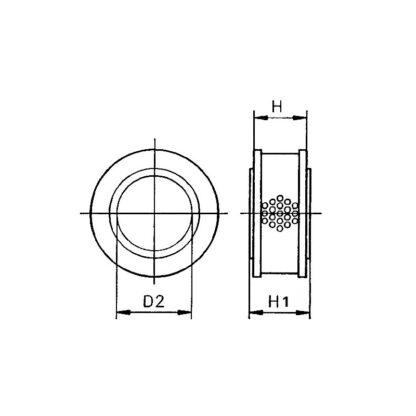 Filtri per Motori Volvo Penta FILTRO ARIA VOLVO RIF.OR. 858488 - immagine 2