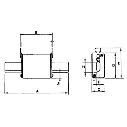 Fusibili, Portafusibili FUSIBILE 160 AMP. - immagine 2
