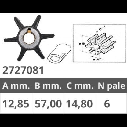 FINNORD Giranti Chrysler / Force GIRANTE FORCE 2T 9,9-15 HP
