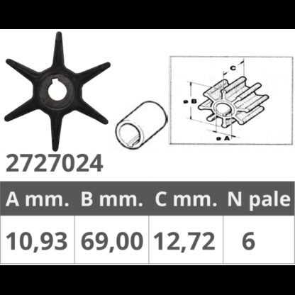FINNORD Giranti Johnson/Evinrude/OMC GIRANTE JOHNSON/EV. 2T 3-7,5 HP