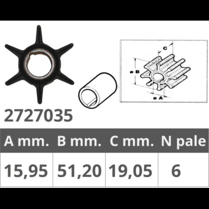 FINNORD Giranti Johnson/Evinrude/OMC GIRANTE JOHNSON/EVINRUDE 2T 25HP
