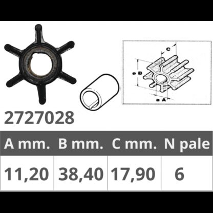 FINNORD Giranti Johnson/Evinrude/OMC GIRANTE JOHNSON/EV. 2/4T 4/8 HP
