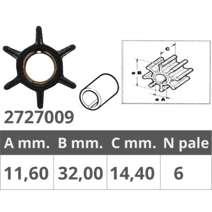 FINNORD Giranti Mercury GIRANTE MERCURY 2T 6-9,8 HP