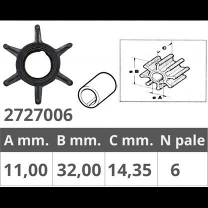 FINNORD Giranti Mercury GIRANTE MERCURY 2T 3,5-3,6-4-5 HP