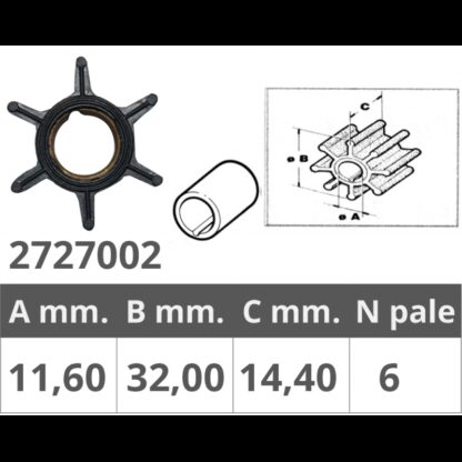 FINNORD Giranti Mercury GIRANTE MERCURY 2T DA 4 A 9 HP