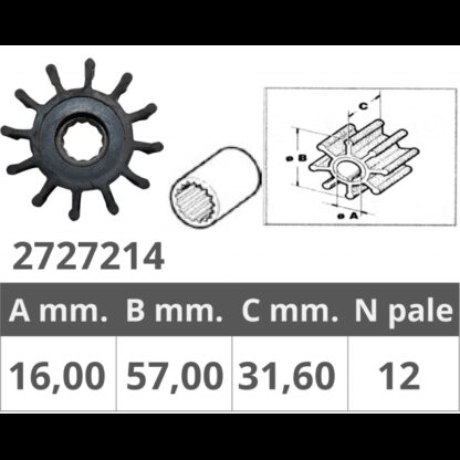 JABSCO Giranti Jabsco Originali GIRANTE ORIGINALE JABSCO 1210-0001P