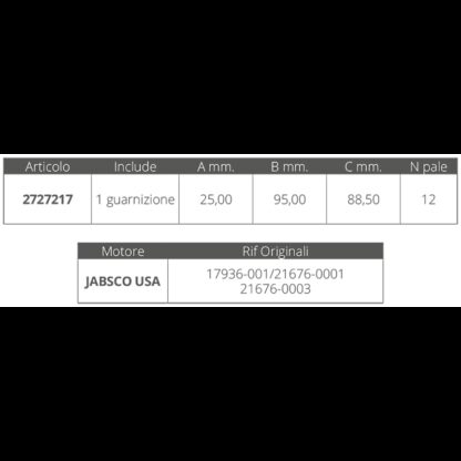 JABSCO Giranti Jabsco Originali GIRANTE ORIGINALEJABSCO 17936-21676 - immagine 2