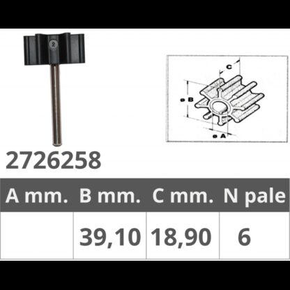 FINNORD Giranti GIRANTE POMPE JABSCO 17255-0003