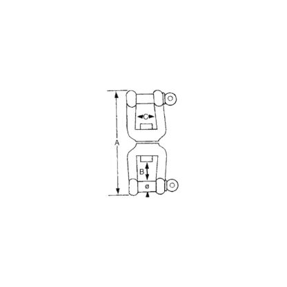 Girelle GIRELLA INOX GRILLO-GRILLO  Ø mm.16 - immagine 2