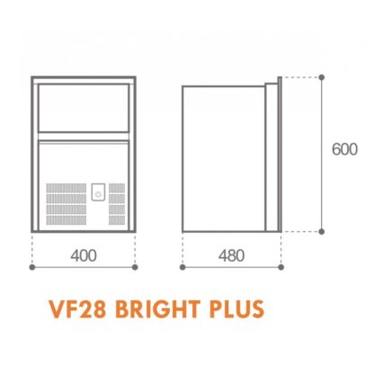 VITRIFRIGO Fabbricatori di Ghiaccio Vitrifrigo ICE MAKER VF28 BRIGHT PLUS - immagine 3
