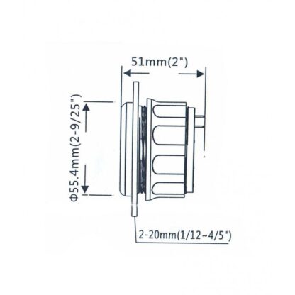 CAN SB Serbatoi Acque Nere INDICATORE DI LIVELLO 240-33 Ohm - immagine 2