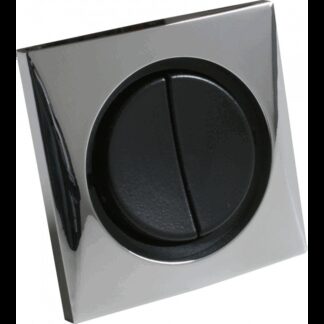 PLASTIMO Prese e Spine INTERRUTTORE DOPPIO CROMATO