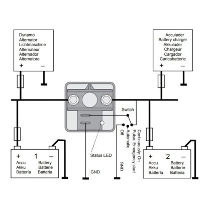 MASTERVOLT Isolatori, Convertitori, Rilevatori CHARGE MATE 2502 - immagine 2
