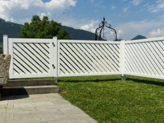 BORDURE E STECCATI RECINZIONE SELENIA 180X90 BIANCO