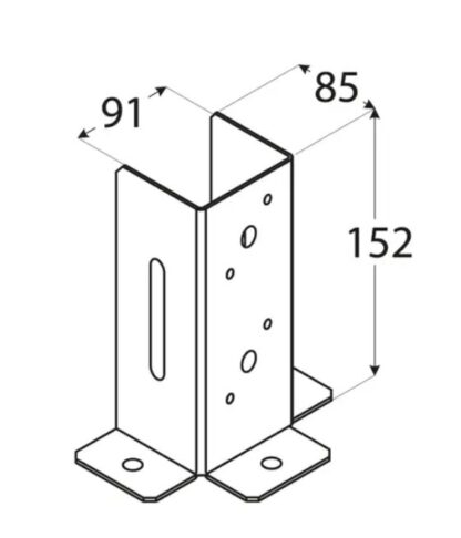 ACCESSORI PER CASETTE E PALI PORTAPILASTRO A TRE LATI - immagine 2