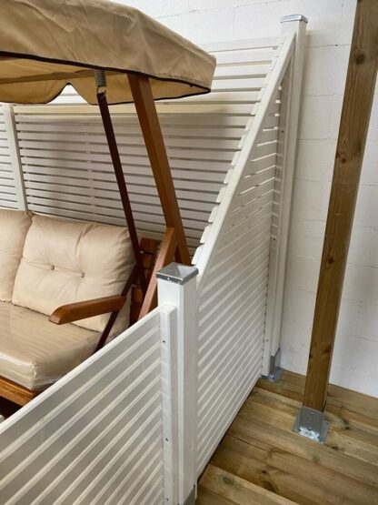 GRIGLIATI E FIORIERE FRANGIVISTA DELUX 180X87 BIANCO - immagine 6
