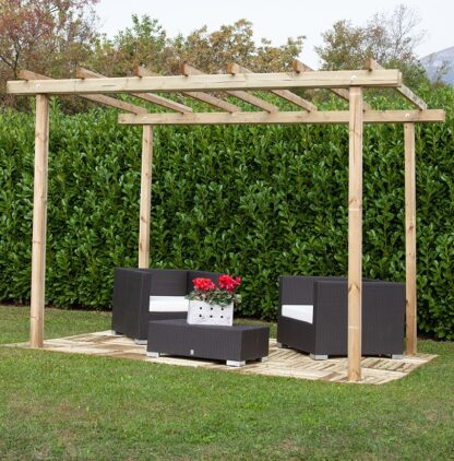 PERGOLE GAZEBO E CARPORT PERGOLA AUTOPORTANTE 240x300