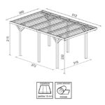 PERGOLE GAZEBO E CARPORT CARPORT SINGOLO CON COPERTURA