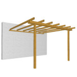 PERGOLE GAZEBO E CARPORT PERGOLA ADDOSSATA 300X240
