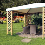 PERGOLE GAZEBO E CARPORT GAZEBO CAPRI 300X300 CON GRIGLIATI