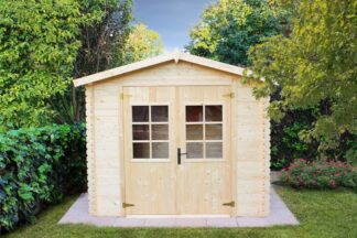 CASETTE IN ABETE GREZZO CASETTA VIOLA CM. 246X300