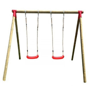 GIOCHI BAMBINI KIT ALTALENA DOPPIA PALO TONDO