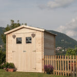 CASETTE IN ABETE GREZZO CASETTA GIULIA CM. 200X200