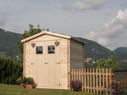 CASETTE IN ABETE GREZZO CASETTA GIULIA CM. 200X200