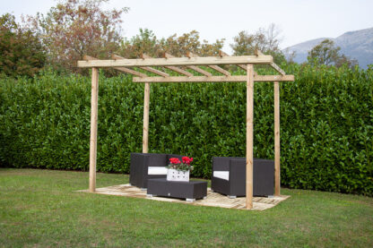 PERGOLE GAZEBO E CARPORT PERGOLA AUTOPORTANTE 240x300 - immagine 3