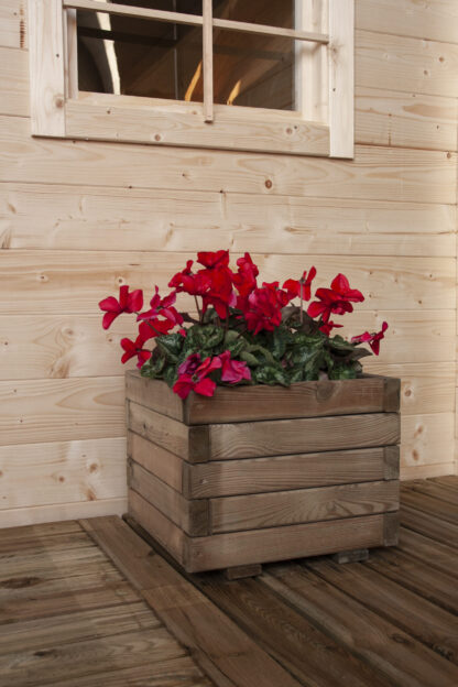 GRIGLIATI E FIORIERE FIORIERA TULIPANO CM 40x40X32,5 H. - immagine 3