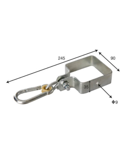 ACCESSORI PER CASETTE E PALI KIT COLLARE ALTALENA QUADRO CM. 9X9 - immagine 2
