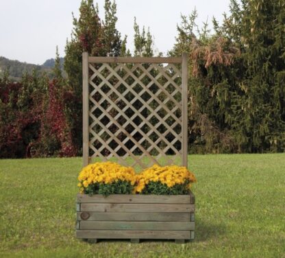 GRIGLIATI E FIORIERE COMPOSIZIONE MARGHERITA CM 80x40X135 H.