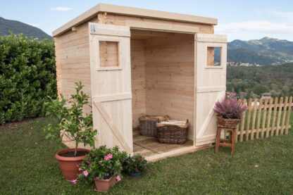 CASETTE IN ABETE GREZZO CASETTA BIRBA 200X200 - immagine 2