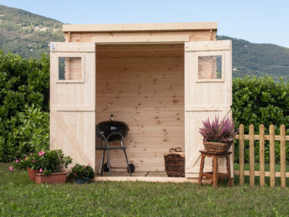 CASETTE IN ABETE GREZZO CASETTA BIRBA 200X200 - immagine 4