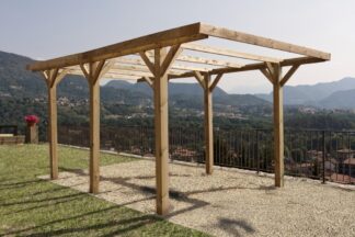 PERGOLE GAZEBO E CARPORT CARPORT SINGOLO SENZA COPERTURA