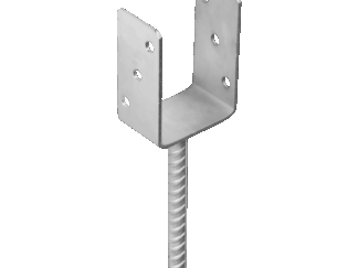 ACCESSORI PER CASETTE E PALI STAFFA DA CEMENTARE QUADRA CM. 12X4