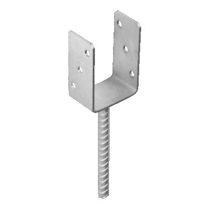 ACCESSORI PER CASETTE E PALI STAFFA DA CEMENTARE QUADRA CM. 12X4