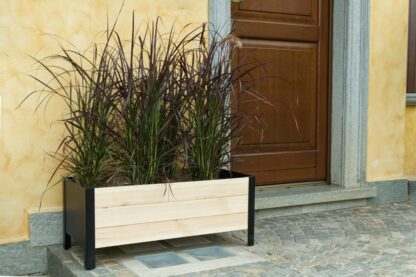 GRIGLIATI E FIORIERE FIORIERA LAVANDA CM 78X36X32H - immagine 2