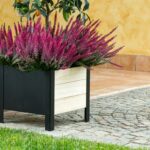 GRIGLIATI E FIORIERE FIORIERA LAVANDA CM 36X36X32H