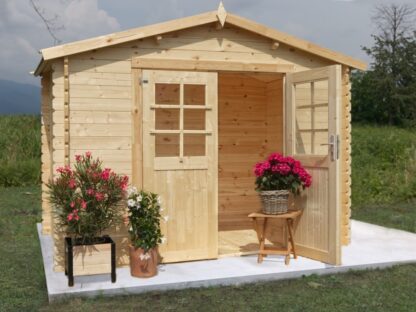 CASETTE IN ABETE GREZZO CASETTA AMBRA CM 300X200 - immagine 3