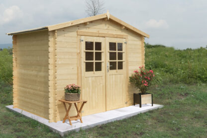 CASETTE IN ABETE GREZZO CASETTA ASTRID CM 300X300