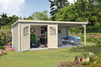 CASETTE IN ABETE GREZZO CASETTA LIVIA CM 300X300