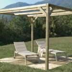 PERGOLE GAZEBO E CARPORT PERGOLA PONZA CM 300X300