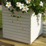 GRIGLIATI E FIORIERE FIORIERA CAMELIA CM 40x40x40h BIANCA