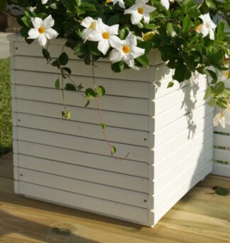 GRIGLIATI E FIORIERE FIORIERA CAMELIA CM 40x40x40h BIANCA