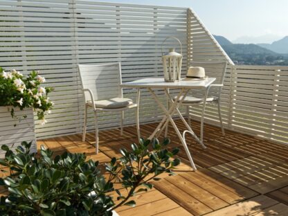 GRIGLIATI E FIORIERE FRANGIVISTA DELUX 90X170/87 DX BIANCO - immagine 2