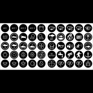 BLUE SEA Spie, Interruttori KIT 50 ETICHETTE PER INTERRUTTORI