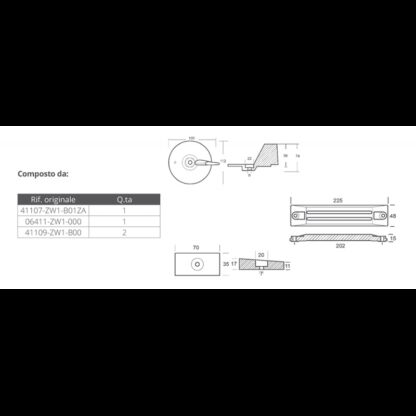 TECNOSEAL KIT Anodi Alluminio KIT ALLUMINIO HONDA BF75-90-115-130 - immagine 2