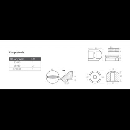 TECNOSEAL KIT Anodi Alluminio KIT ALL. MERCRUISER ALPHA I GEN I - immagine 2
